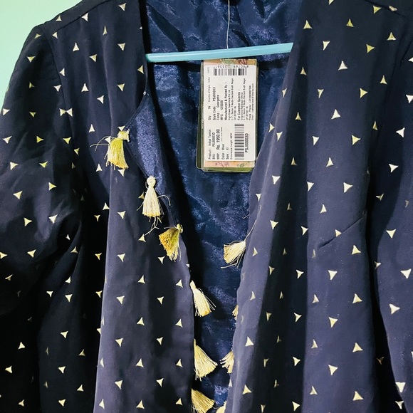 indya Jackets & Blazers - Indya blue jacket with golden tassels !